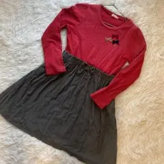 ミキハウス　ワンピース　140 ① 双子ちゃんにも