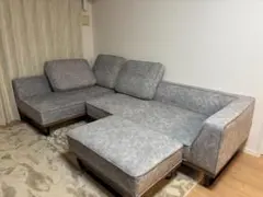 正規品 バニラソファ コーナーソファ アッシュグレー スエード