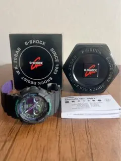 極美品☆GショックG-SHOCK GA-100 1A パープル迷彩のサムネイル