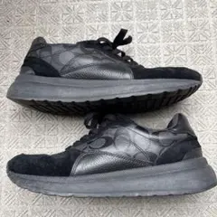 COACH コーチ スニーカー ブラック シグネチャー