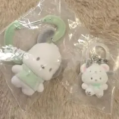 サンリオ カラビナマスコットチャーム ふわふわスノー ポチャッコ 2点セット