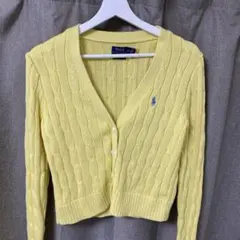 Polo Ralph Lauren イエロー カーディガン Mサイズ