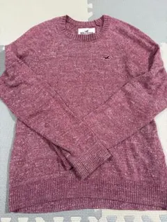 Hollister クルーネックセーター M 赤系のサムネイル