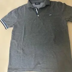 メンズ　ポロシャツ　ダークグレー　Lサイズ