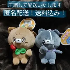 【匿名配送】にゃんデレ　ぷちマスコットボールチェーン２体セット　ちゃたろ＆くろん