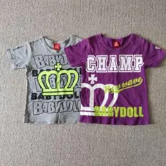 ベビードール 半袖 Tシャツ２点セット 男の子 １２０