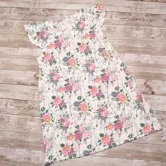 120 花柄 ワンピース 半袖 キッズ