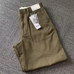 【新品、未使用】 UNIQLO U ワイドフィットチノ ダークブラウン 79
