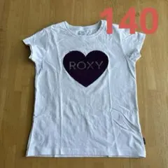ロキシー　140 Tシャツ　ハート　女の子のサムネイル