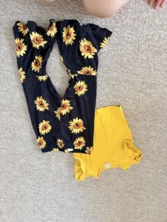 SHEIN ベビー服 ひまわり柄 セットアップ 18-24Mのサムネイル