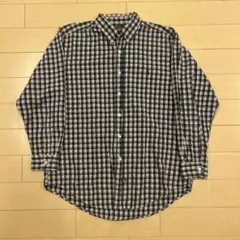 80s90s ラルフローレンポロカントリーボタンダウン長袖シャツ古着チェック柄