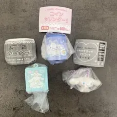 シナモロール　セット　ふわわフロッキーマスコット　クッキー缶　コインシリンダー