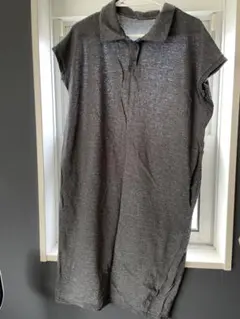 antiqua ポロシャツワンピース（グレー）
