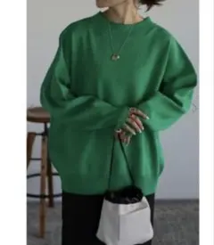 Bonjour Saganスウェットライクニットプルオーバー