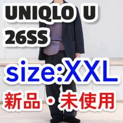 ユニクロU 26SS リラックスフィットジャケット XXL ブラック 送料無料