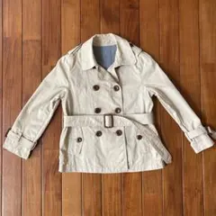 キッズ　トレンチコート　ベージュ　110-120