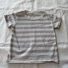 無印　グレーボーダーTシャツのサムネイル