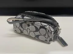 COACH シグネチャー ミニポーチ ブラックのサムネイル