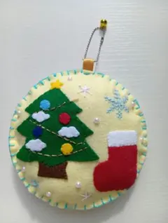 50.【ハンドメイド】フェルトのクリスマスオーナメント