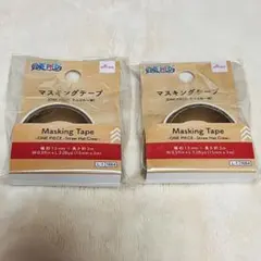 【限定】ダイソー ワンピース マスキングテープ 顔アイコン ２個セットのサムネイル