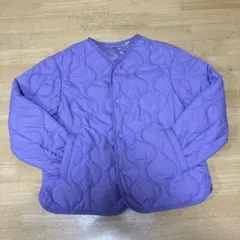UNIQLO ウォームパデットキルティングジャケット 130 パープル