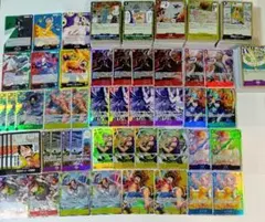 神の島の冒険 SEC ルフィ・SRパラレル・SR他デッキ素材×4