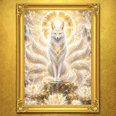 幻想的なゴールドのウサギのイラスト額付き発送♥a4ポスター - メルカリ