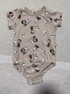 80cm半袖 スヌーピー ロンパース