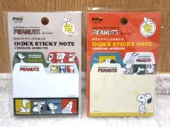 PEANUTS インデックススティッキーノート 4デザイン 40シート