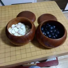 蛤碁石 那智黒石 木製碁笥付き 囲碁 碁石セット 訳あり - メルカリ