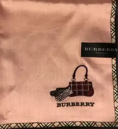 BURBERRY バーバリー　ピンク 大判ハンカチ　新品