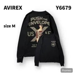 【即購入OK】AVIREX 長袖Tシャツ　サイズM ブラック