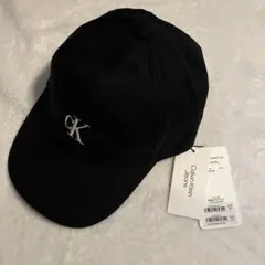 Calvin Klein ベースボール　キャップ　黒×白　ワンサイズ