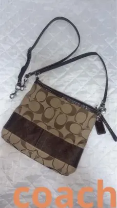 美品✨COACH コーチ シグネチャー ショルダーバッ