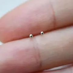 極小 ボールピアス シルバー スタッド 小さめ ミニ シンプル 1041