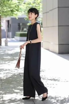 新品未使用タグ付きBonjoursagan コクーンオールインワン ブラック M