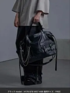 【cussil】2WAYダブルチェーンPU ショルダーバッグトート未使用タグ付き