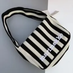 美品 marimekko マリメッコ MERIROSVO ニットミニトートバッグ - メルカリ