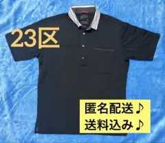 23区オム ボタン ポロシャツ 半袖 ブラック クイックドライ メンズのサムネイル