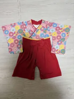 袴ロンパース　70 女の子