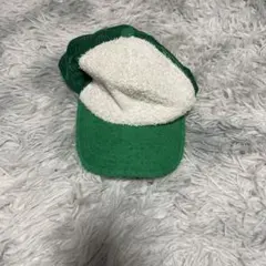 グリーン/ホワイト ベースボールキャップ　フリーサイズ