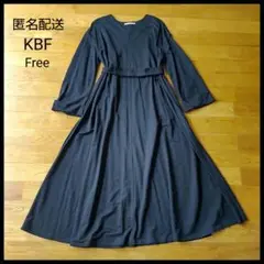 【匿名配送】KBF ケービーエフ　ロングワンピース　ゆったり　黒