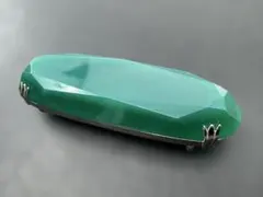M6318 天然石　帯留め　ヴィンテージ アクセサリー