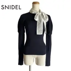 SNIDEL/ボウタイアームウォーマーニットプルオーバー