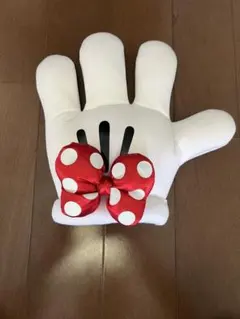 ミニーマウス風手形クッション