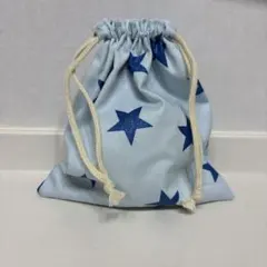 【ハンドメイド】 巾着袋 コップ袋 給食袋 星柄