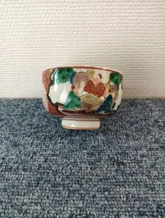 古九谷焼 八角鉢 庄三作 手描き 山水人物文 桐箱 旧家蔵出 コレクター放出美品 古九谷焼 八角鉢 庄三作 手描き 山水人物文 桐箱 旧家蔵出