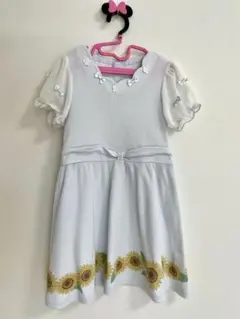 【130cm】アクシーズファムキッズ ひまわり柄ワンピース