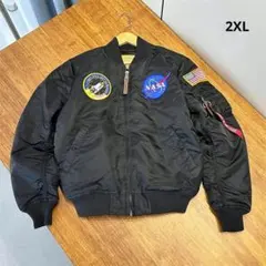 アルファインダストリーズ NASA MA-1 100th記念刺繍ジャケット2XL