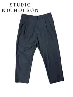 STUDIO NICHOLSON ダブルプリーツパンツ グレー サイズXSのサムネイル